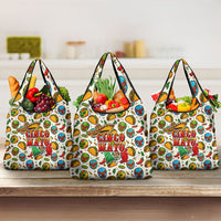 Cinco De Mayo Grocery Bag Lucha Libre Wrestler - Pop Art Comic Style Mexican Fiesta Taco