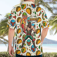 Cinco De Mayo Hawaiian Shirt Lucha Libre Wrestler - Pop Art Comic Style Mexican Fiesta Taco