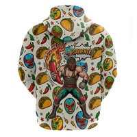Cinco De Mayo Hoodie Lucha Libre Wrestler - Pop Art Comic Style Mexican Fiesta Taco