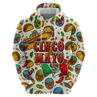Cinco De Mayo Hoodie Lucha Libre Wrestler - Pop Art Comic Style Mexican Fiesta Taco