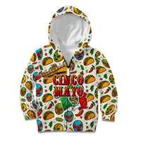 Cinco De Mayo Kid Hoodie Lucha Libre Wrestler - Pop Art Comic Style Mexican Fiesta Taco