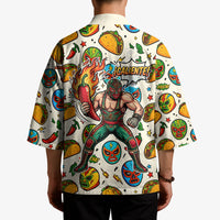 Cinco De Mayo Kimono Lucha Libre Wrestler - Pop Art Comic Style Mexican Fiesta Taco