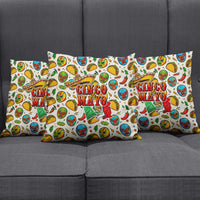 Cinco De Mayo Pillow Cover Lucha Libre Wrestler - Pop Art Comic Style Mexican Fiesta Taco