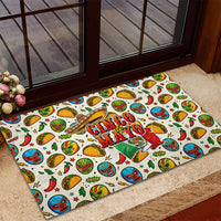 Cinco De Mayo Rubber Doormat Lucha Libre Wrestler - Pop Art Comic Style Mexican Fiesta Taco