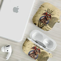 Double V Campaign Tuskegee Airmen AirPods Case Vintage Military Aviation P-51 Mustang World War II Art