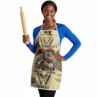 Double V Campaign Tuskegee Airmen Apron Vintage Military Aviation P-51 Mustang World War II Art