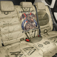 Double V Campaign Tuskegee Airmen Back Car Seat Cover Vintage Military Aviation P-51 Mustang World War II Art
