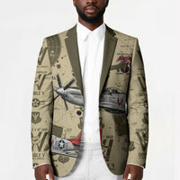 Double V Campaign Tuskegee Airmen Blazer Vintage Military Aviation P-51 Mustang World War II Art