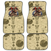 Double V Campaign Tuskegee Airmen Car Mats Vintage Military Aviation P-51 Mustang World War II Art