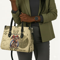 Double V Campaign Tuskegee Airmen Leather Bag Vintage Military Aviation P-51 Mustang World War II Art