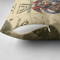 Double V Campaign Tuskegee Airmen Pillow Cover Vintage Military Aviation P-51 Mustang World War II Art