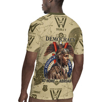 Double V Campaign Tuskegee Airmen Rugby Jersey Vintage Military Aviation P-51 Mustang World War II Art