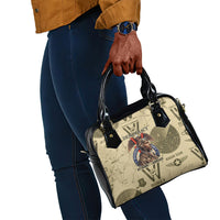 Double V Campaign Tuskegee Airmen Shoulder Handbag Vintage Military Aviation P-51 Mustang World War II Art