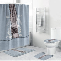 Double V Campaign American Democracy Bathroom Set Military Buffalo Soldiers World War II Heritage Art
