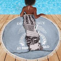 Double V Campaign American Democracy Beach Blanket Military Buffalo Soldiers World War II Heritage Art