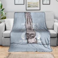 Double V Campaign American Democracy Blanket Military Buffalo Soldiers World War II Heritage Art