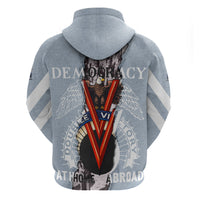 Double V Campaign American Democracy Hoodie Military Buffalo Soldiers World War II Heritage Art