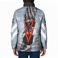 Double V Campaign American Democracy Padded Jacket Military Buffalo Soldiers World War II Heritage Art