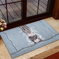 Double V Campaign American Democracy Rubber Doormat Military Buffalo Soldiers World War II Heritage Art