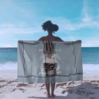 Double V Campaign American Democracy Sarong Military Buffalo Soldiers World War II Heritage Art