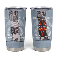 Double V Campaign American Democracy Tumbler Cup Military Buffalo Soldiers World War II Heritage Art