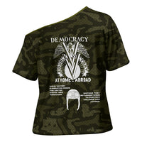 Double V Campaign American History 1942 Cross Shoulder Shirt Military Camouflage Tuskegee Airmen World War II