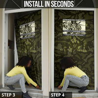 Double V Campaign American History 1942 Door Cover Military Camouflage Tuskegee Airmen World War II