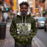 Double V Campaign American History 1942 Hoodie Military Camouflage Tuskegee Airmen World War II
