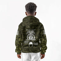 Double V Campaign American History 1942 Kid Hoodie Military Camouflage Tuskegee Airmen World War II
