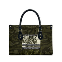 Double V Campaign American History 1942 Leather Bag Military Camouflage Tuskegee Airmen World War II