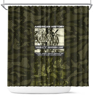 Double V Campaign American History 1942 Shower Curtain Military Camouflage Tuskegee Airmen World War II