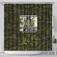 Double V Campaign American History 1942 Shower Curtain Military Camouflage Tuskegee Airmen World War II