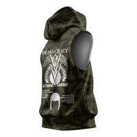Double V Campaign American History 1942 Sleeveless Hoodie Military Camouflage Tuskegee Airmen World War II