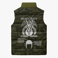 Double V Campaign American History 1942 Sleeveless Puffer Jacket Military Camouflage Tuskegee Airmen World War II