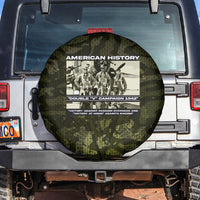 Double V Campaign American History 1942 Spare Tire Cover Military Camouflage Tuskegee Airmen World War II