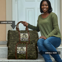 Double V Campaign American History 1942 Travel Bag Military Camouflage Tuskegee Airmen World War II