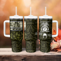 Double V Campaign American History 1942 Tumbler With Handle Military Camouflage Tuskegee Airmen World War II