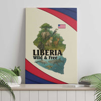 Liberia Wildlife Canvas Wall Art with African Safari and Ocean Marine Life Design