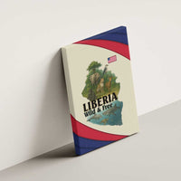 Liberia Wildlife Canvas Wall Art with African Safari and Ocean Marine Life Design