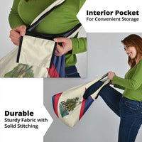 Liberia Wildlife Grocery Bag with African Safari and Ocean Marine Life Design