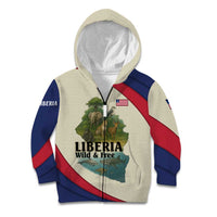 Liberia Wildlife Kid Hoodie with African Safari and Ocean Marine Life Design