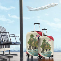 Liberia Wildlife Luggage Cover with African Safari and Ocean Marine Life Design