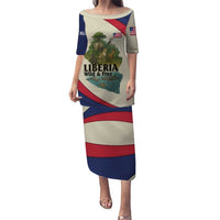 Liberia Wildlife Puletasi with African Safari and Ocean Marine Life Design