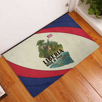 Liberia Wildlife Rubber Doormat with African Safari and Ocean Marine Life Design