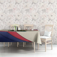 Liberia Wildlife Tablecloth with African Safari and Ocean Marine Life Design