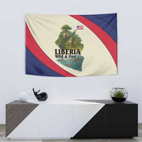 Liberia Wildlife Tapestry with African Safari and Ocean Marine Life Design