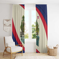 Liberia Wildlife Window Curtain with African Safari and Ocean Marine Life Design