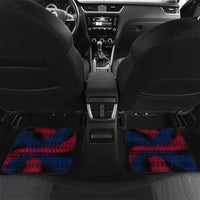 Liberia Elephant Power of Tradition Car Mats with Tribal Red Blue Splash Pattern