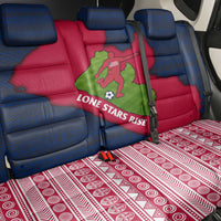 Liberia Lone Stars Rise Football Back Car Seat Cover with Map Graphic and National Flag Design