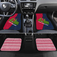 Liberia Lone Stars Rise Football Car Mats with Map Graphic and National Flag Design